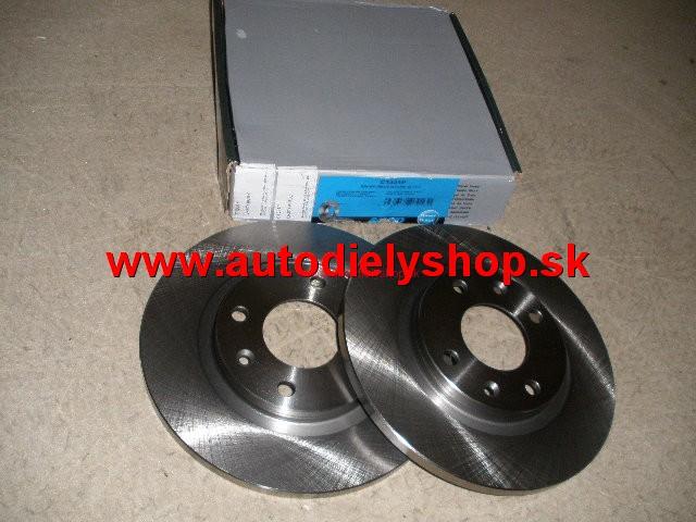  Citroen C3 4/02-11/05 predné brzdové kotúče 266mm plné 