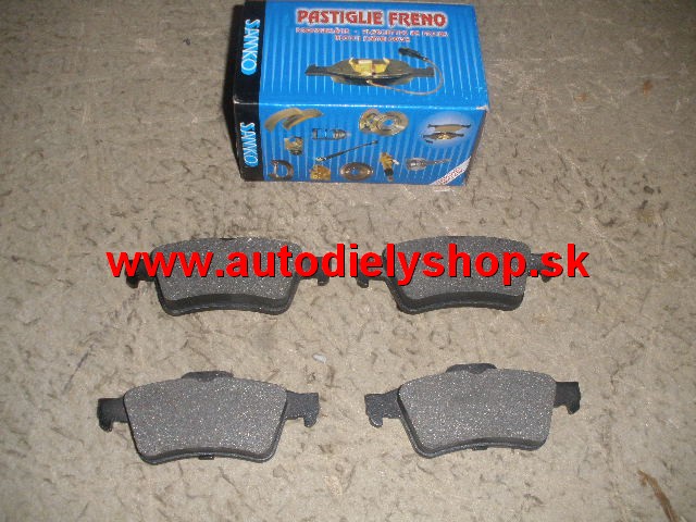  Renault LAGUNA 2/01-05 zadné platničky Sada / SAMKO / 	