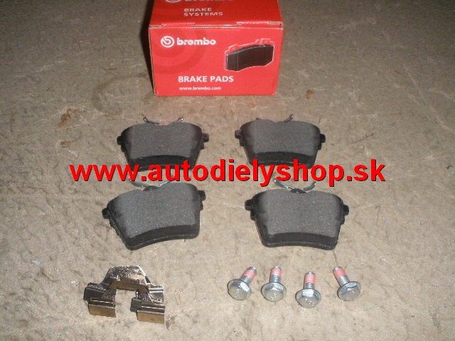 Peugeot 407 5/04- zadné platničky Sada 