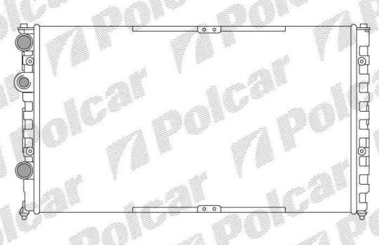 Seat Inca 7/95-00 Chladič vody /1,4i-1,6i-1,9SDi/ od r.v. 99