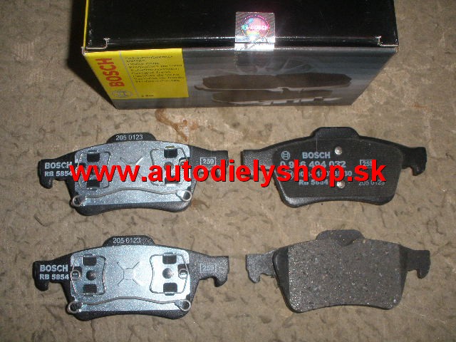  Renault LAGUNA 2/01-05 zadné platničky Sada Bosch 	