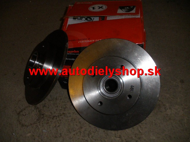 Zadné kotúče plné "značka  Brembo /"  priemer 249mm 