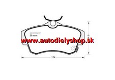 Chrysler PT CRUISER 2000- Predné platničky SADA ( SAMKOň