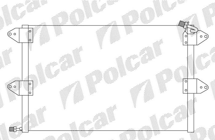 VW CADDY 10/95-2/04 chladič klímy / pre všetky motory /
