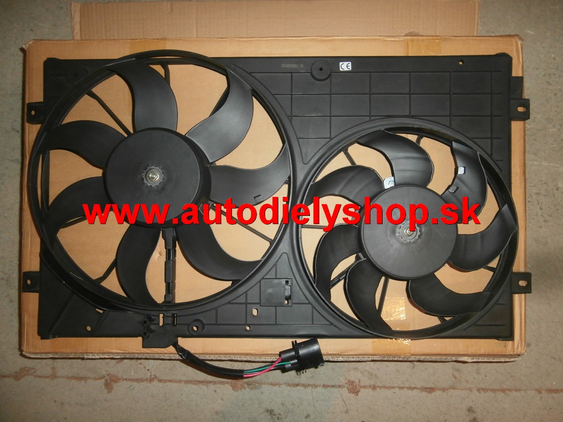 VW CADDY 3/04- ventilátor chladiča 1,9 TDi-2,0SDi