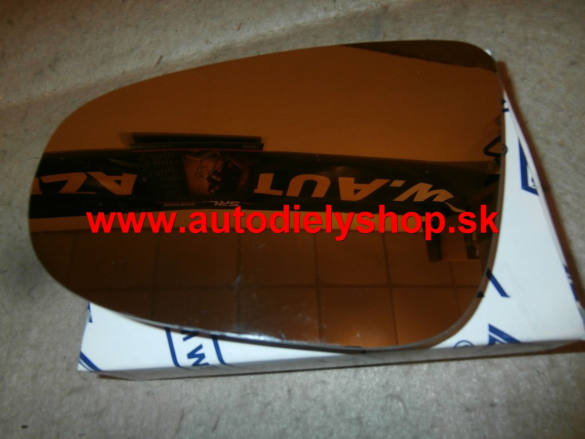 VW GOLF VI 10/08- sklo zrkadla ľavé,vyhrievané