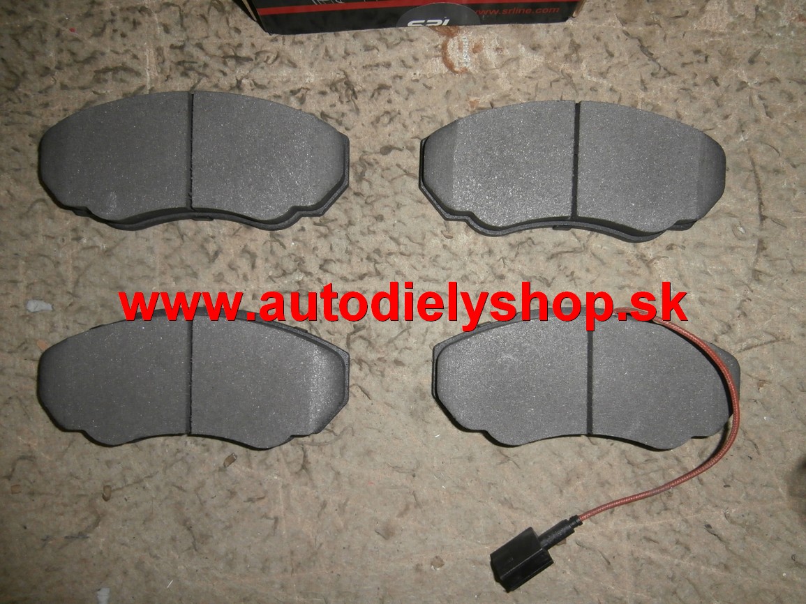 Peugeot BOXER 7/94-7/02 predné platničky Sada 1,0/1,4t 