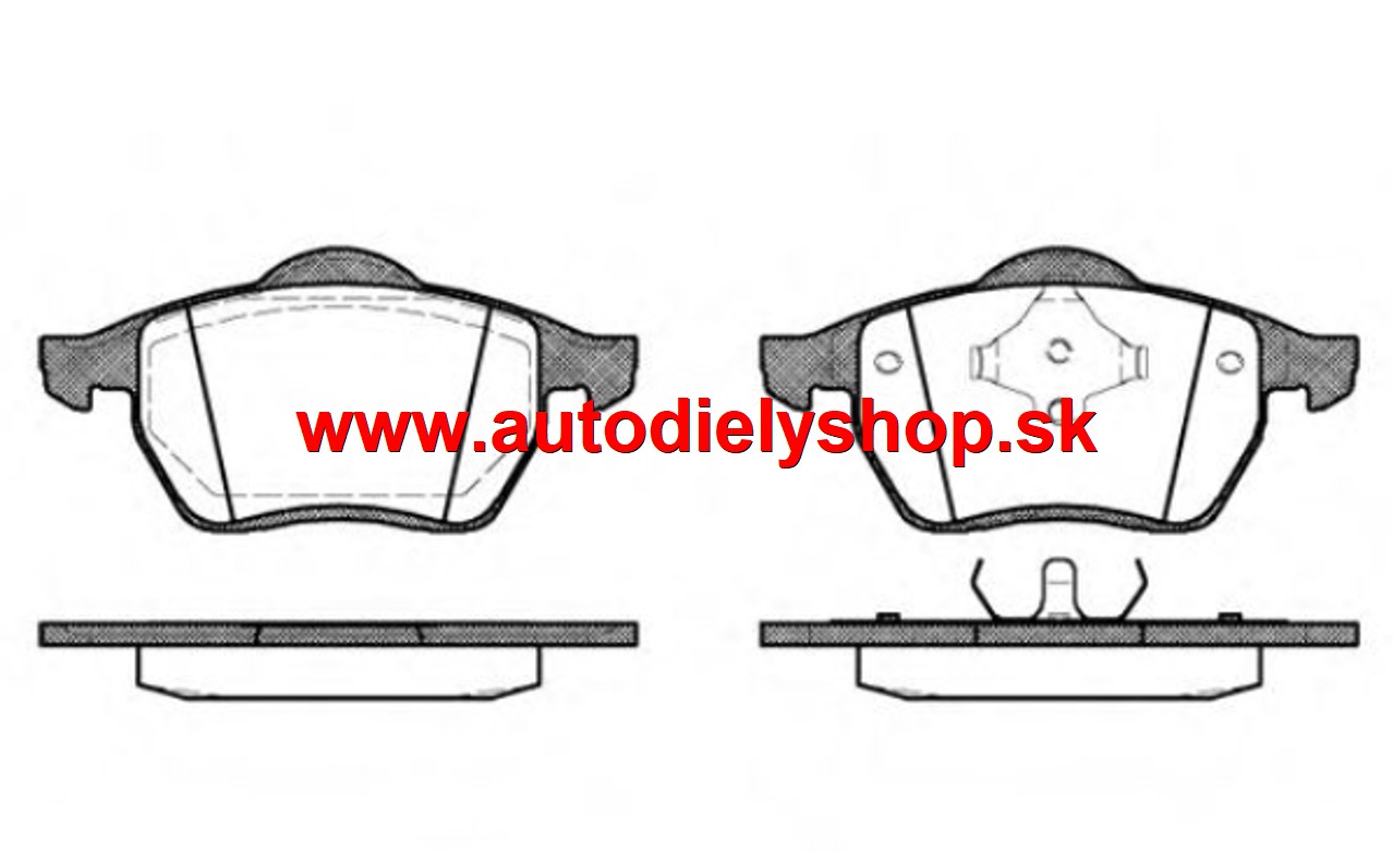 Seat Alhambra 5/96-4/00 predné platničky Sada / CIFAM /
