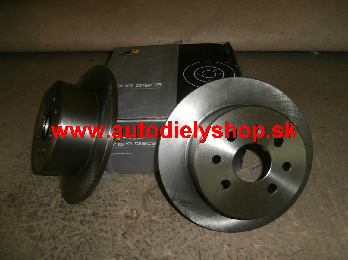 Opel Vectra 10/95-2/99 zadné brzdové kotúče 270mm 