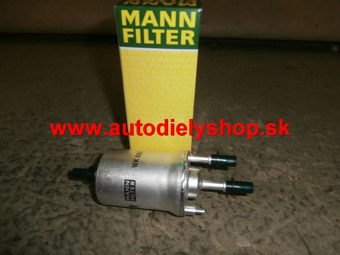 Škoda OCTAVIA II 7/04-11/08  palivový filter na benzin auto dva vývody