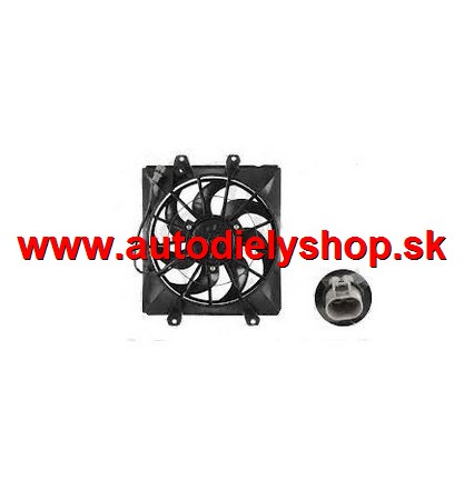 Toyota AVENSIS 10/97-9/00 ventilátor chladiča pravá strana  (1.6-1.8-2.0i)