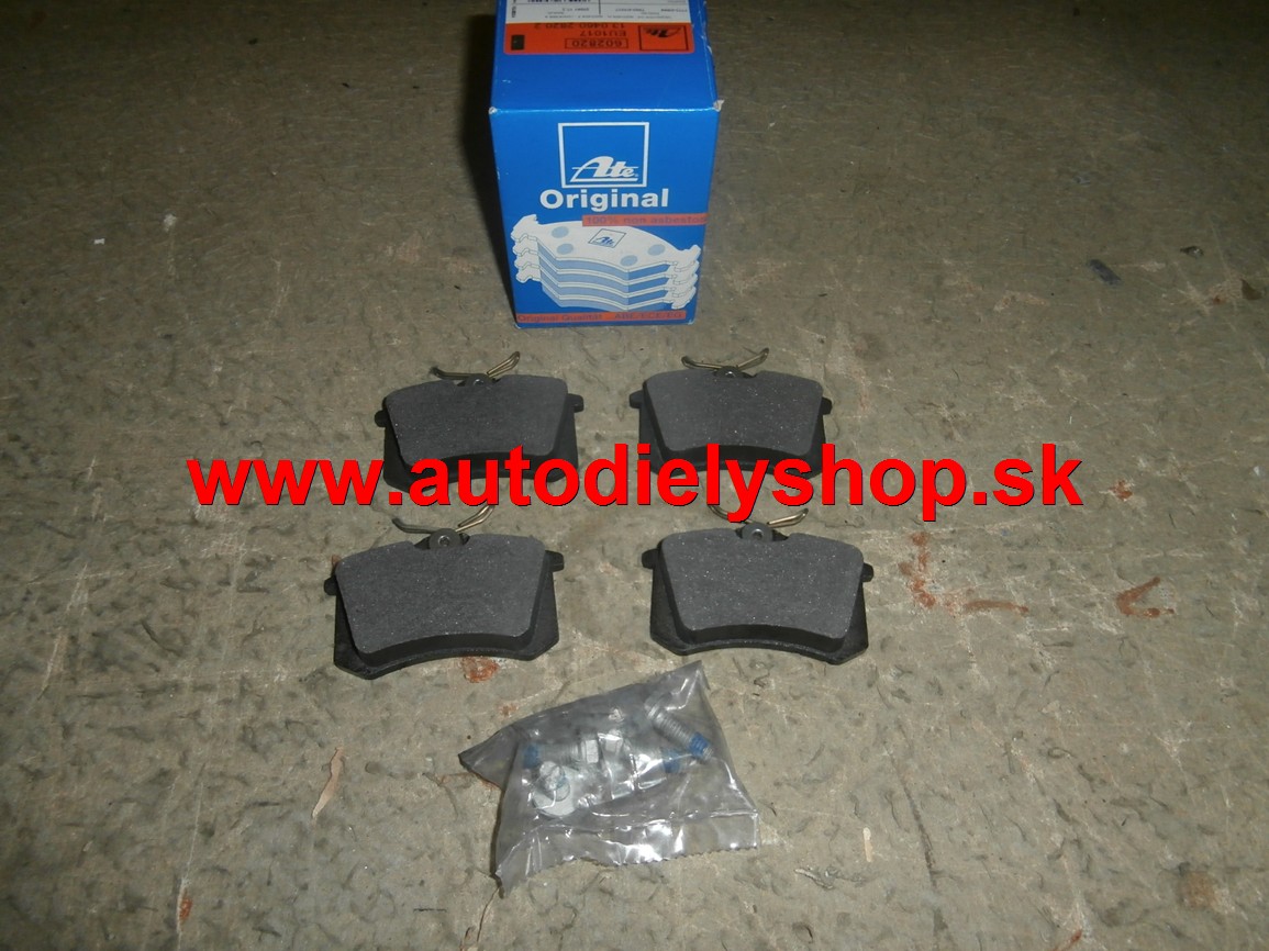 Seat ALTEA 6/04- Zadné brzdové platničky SADA/ATE/