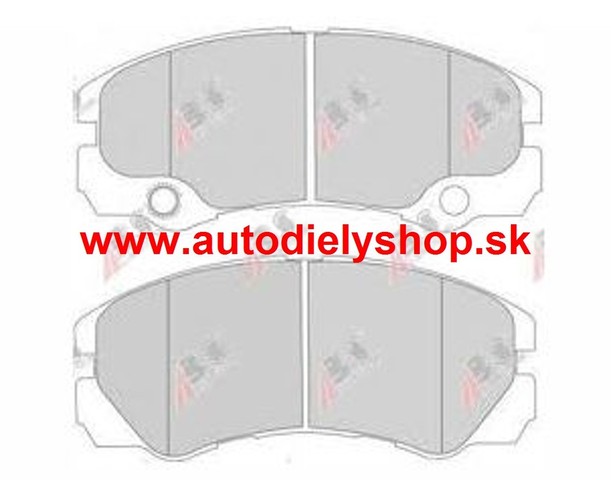 Toyota AVENSIS 6/03- Predné platničky SADA (A.B.S.)