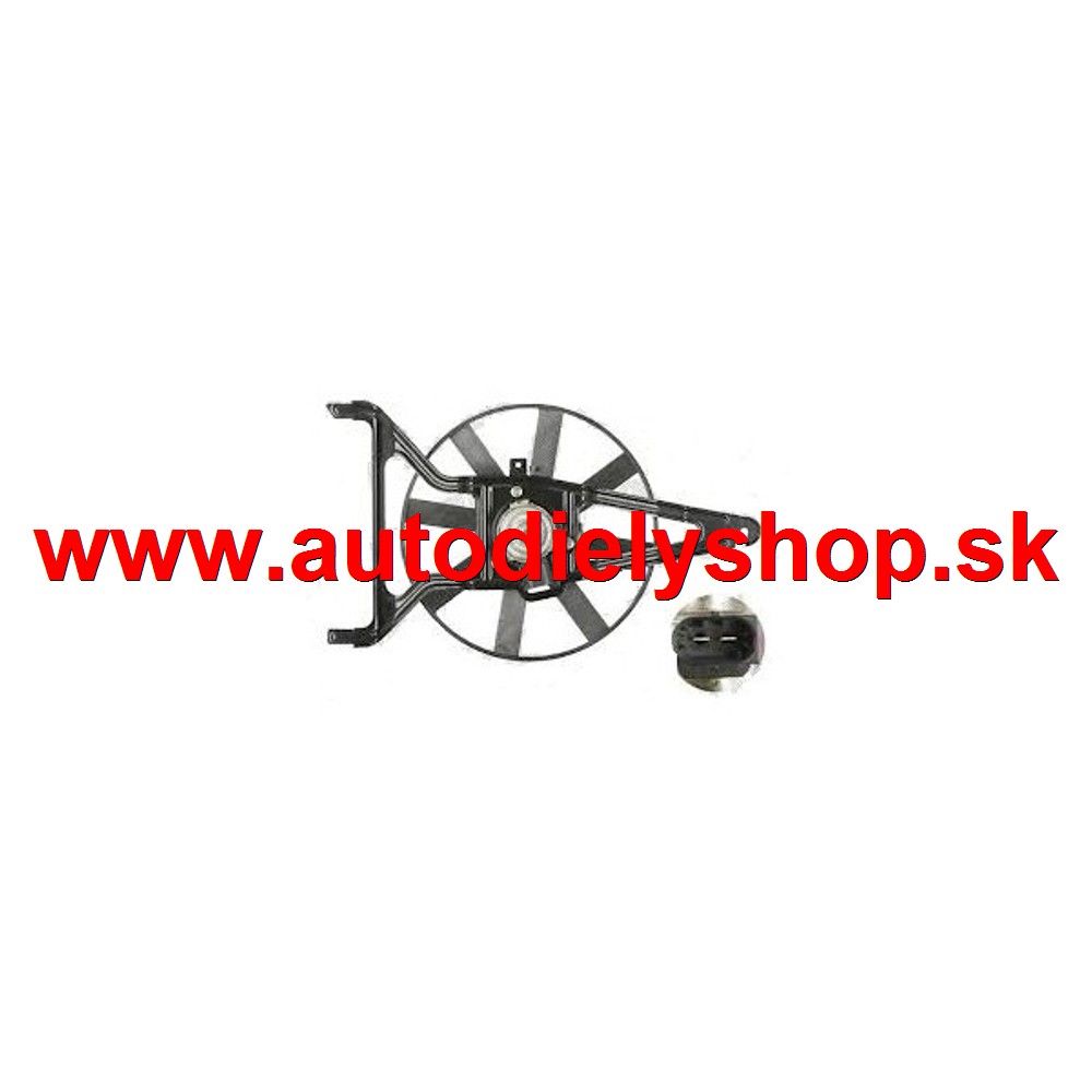 Peugeot 106 9/91-5/96 ventilátor chladiča 1,0-1,1 bez AC
