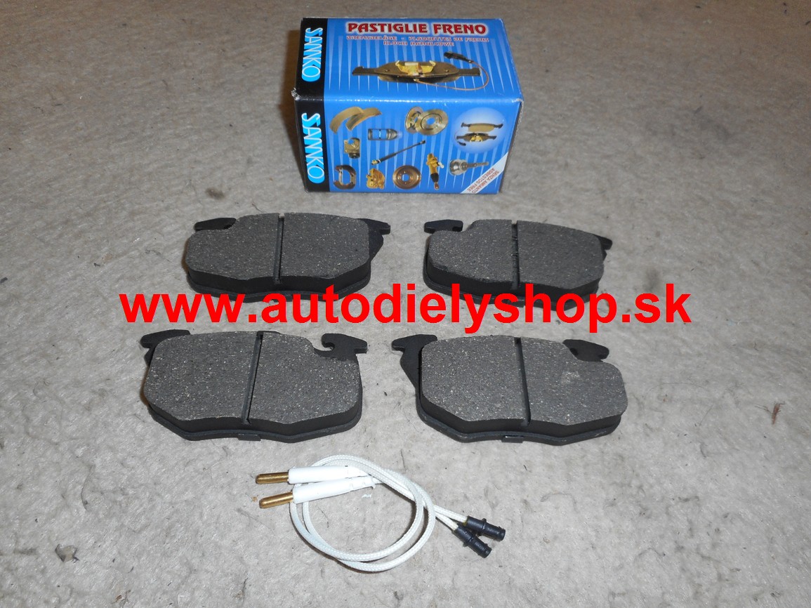Peugeot 106 6/96- predné platničky Sada / SAMKO /4 dierové