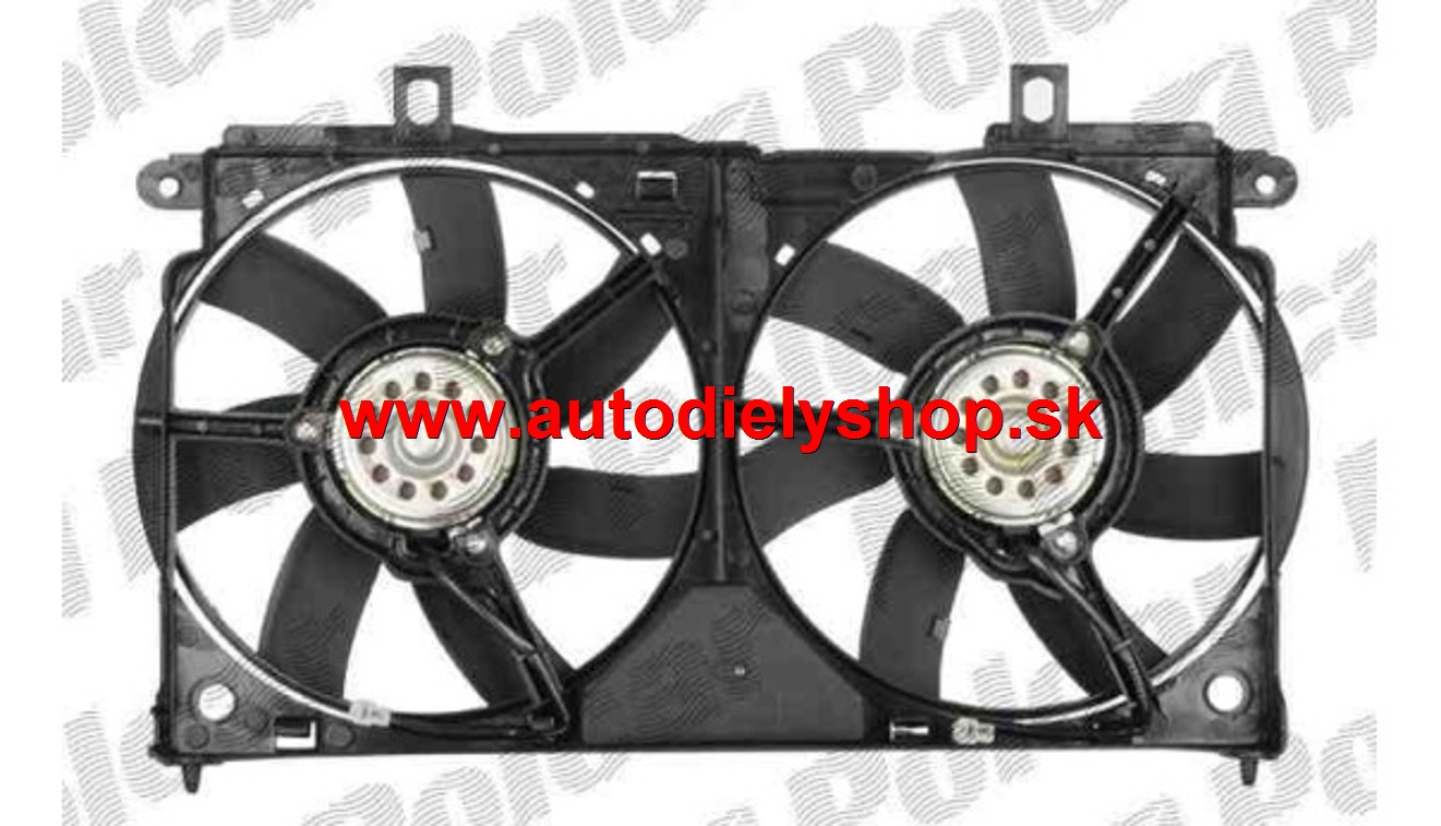 Peugeot 106 6/96- ventilátor chladiča 1,5D s AC