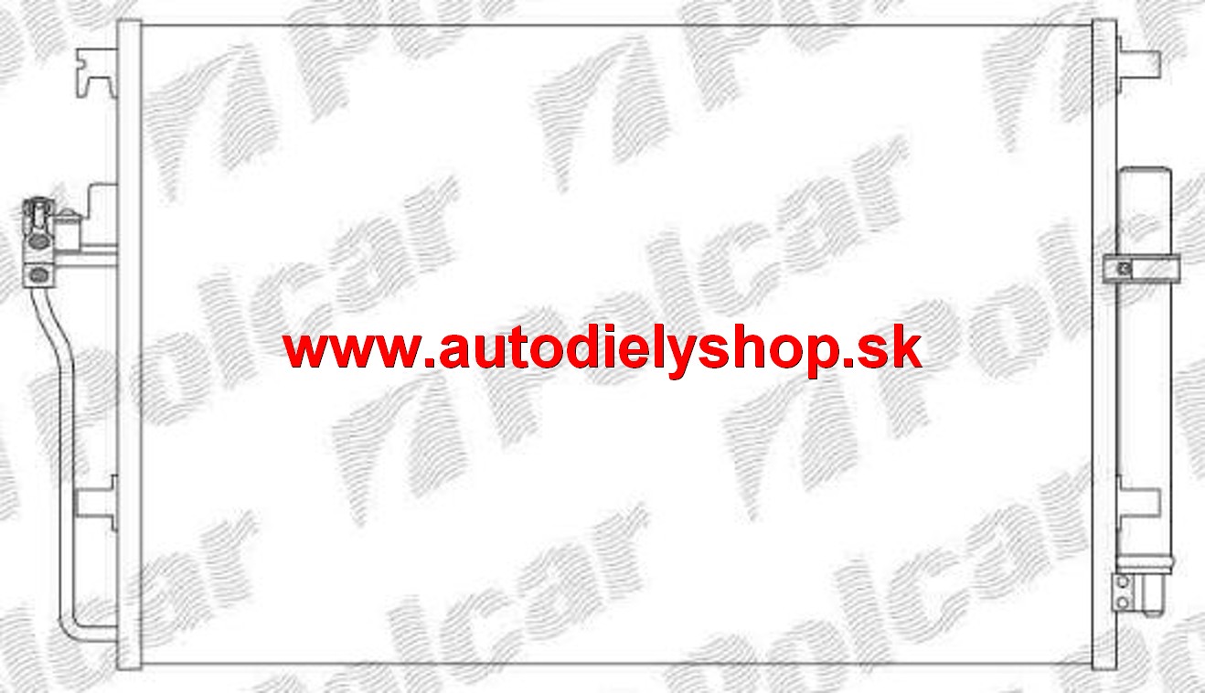 VW CRAFTER 4/2006- chladič klímy 2,5TDi
