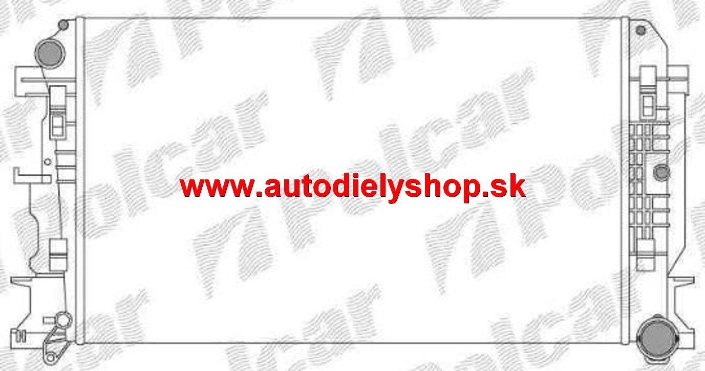VW CRAFTER 4/2006- chladič vody na 2,5TDi