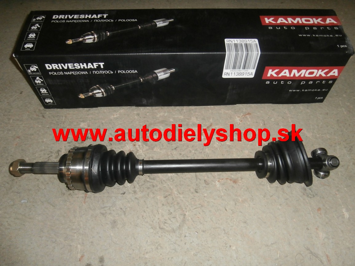 Renault CLIO 7/01-9/05  Poloos ľavá s ABS kružkom na 1,2/1,4/1,6/1,5DCi/1,9D/1,9