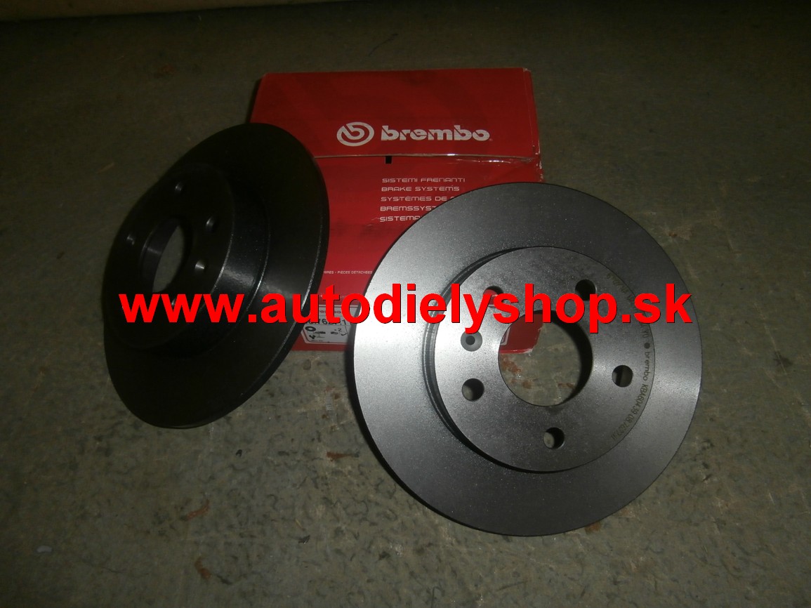 Opel ZAFIRA 1/00-9/05 zadné brzdové kotúče 264mm / 5 dier / 