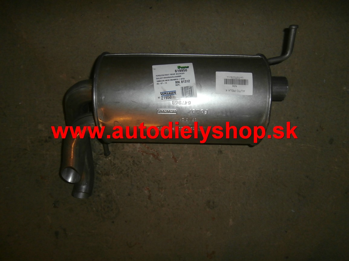 Seat ALHAMBRA 5/96-7/00 koniec výfuku 1,9TD/66kw-81kw /WALKER/