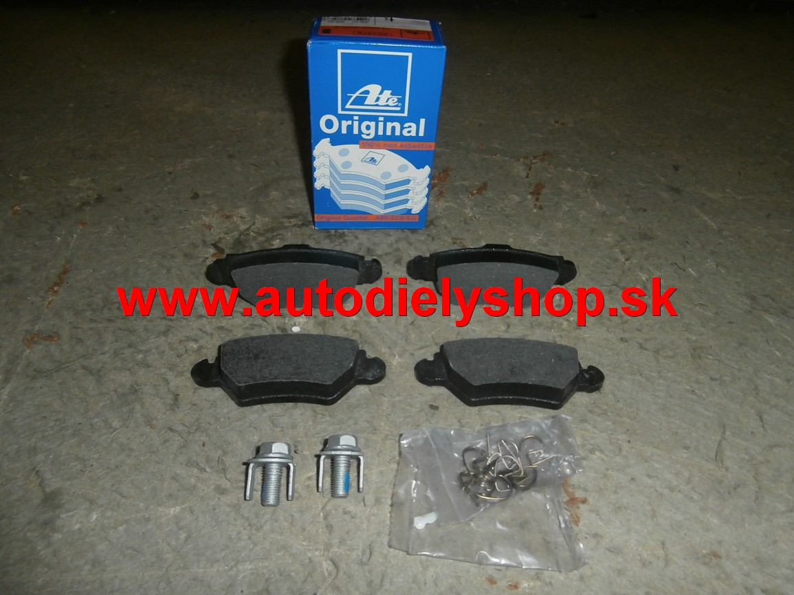  Opel ZAFIRA 1/99-9/05 zadné platničky na motor 1,6 16V / 74Kw  Sada 
