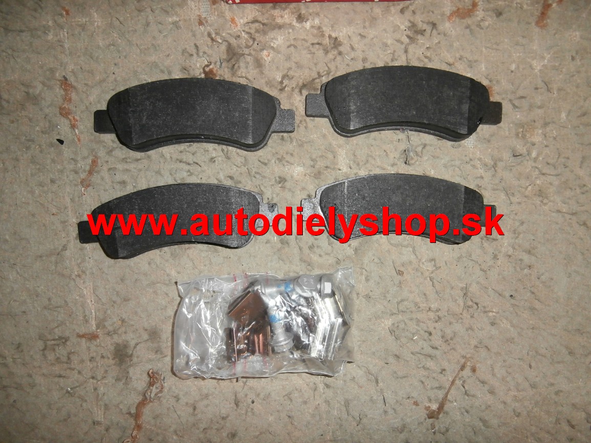 Peugeot BOXER 06- zadné platničky Sada L+P / ABS /