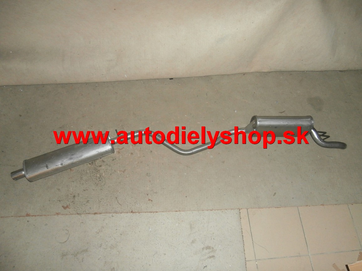 Fiat PUNTO I 70 93-99-Stred+zadný tlmič výfuku 1,7D/42kw,HB 