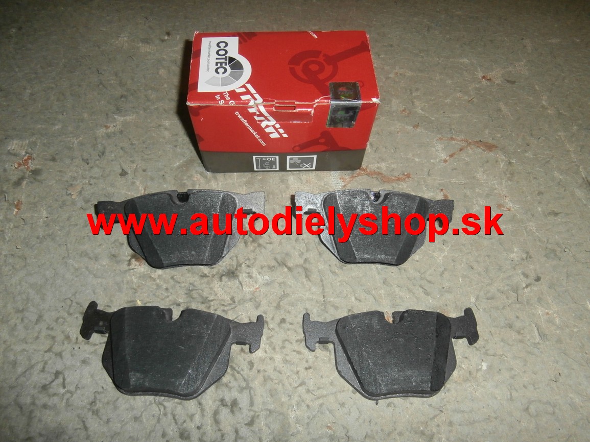 BMW 5 E60/E61  8/03- zadné platničky sada 