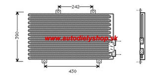 Alfa 156 9/03- chladič klimi / pre všetky typy /
