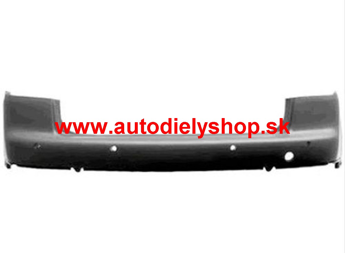 VW TOURAN 12/06-2010   zadný nárazník / s otvormi na senzory /