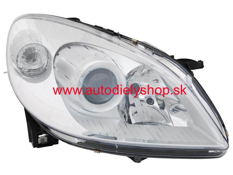 Mercedes W245 "B" 3/2005-2/2008  svetlo pravé H7+H7 pneumatické