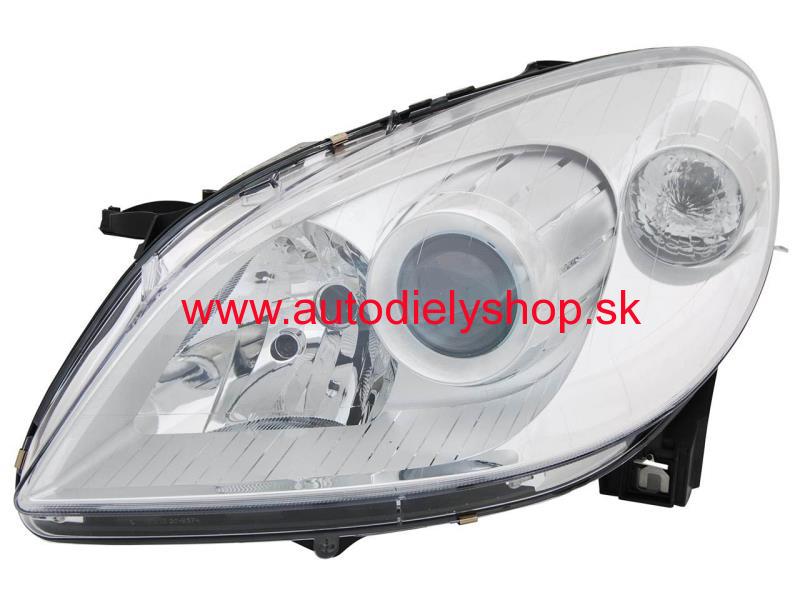  Mercedes W245 "B" 3/2005-2/2008  svetlo ľavé H7+H7 pneumatické