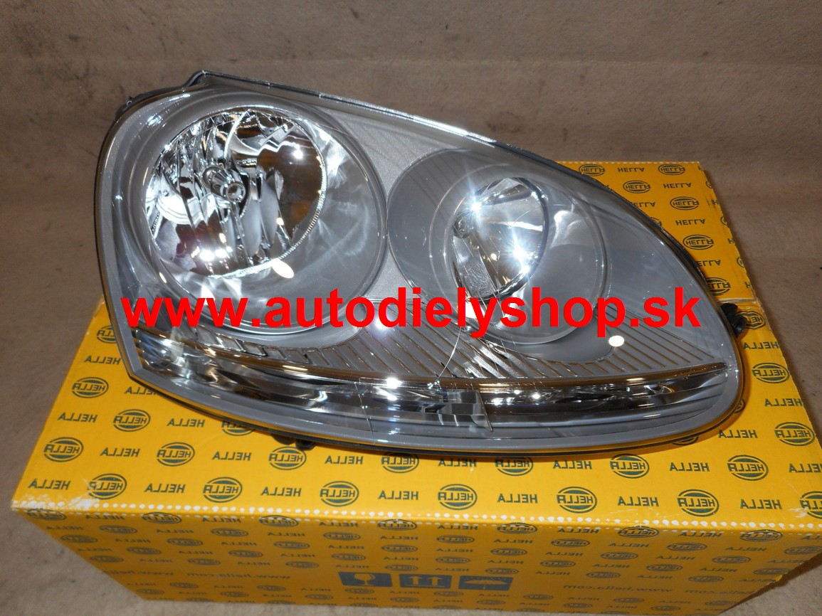 VW JETTA 8/2005-9/2010 svetlo H7+H7 Pravé,šedé  / výrobca HELLA /