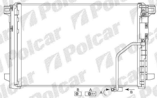 Mercedes W204 "C" 1/2007- chladič klimatizácie /pre všetky typy/