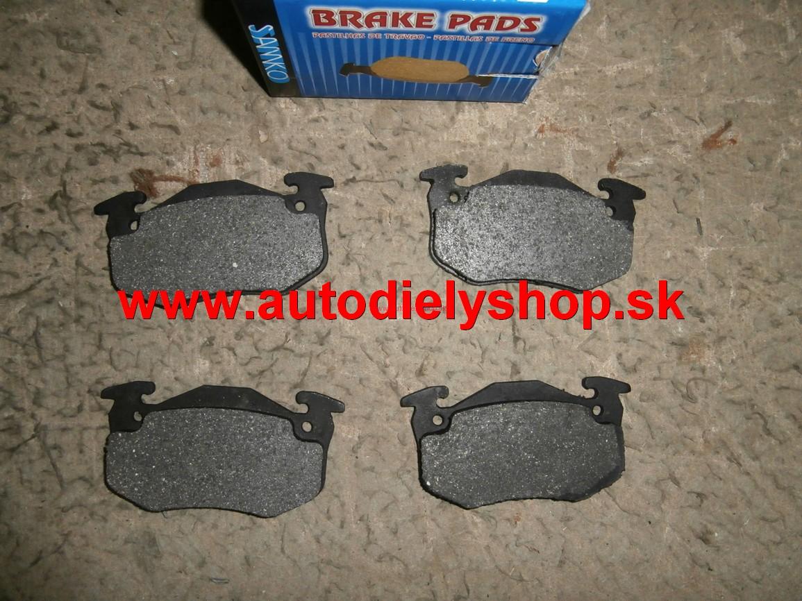  Citroen SAXO 9/99- 8/03 zadné platničky 1,6i sada  " SAMKO "