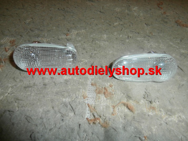  Fiat BRAVO 2/07- bočné smerovky biele matné Sada L+P