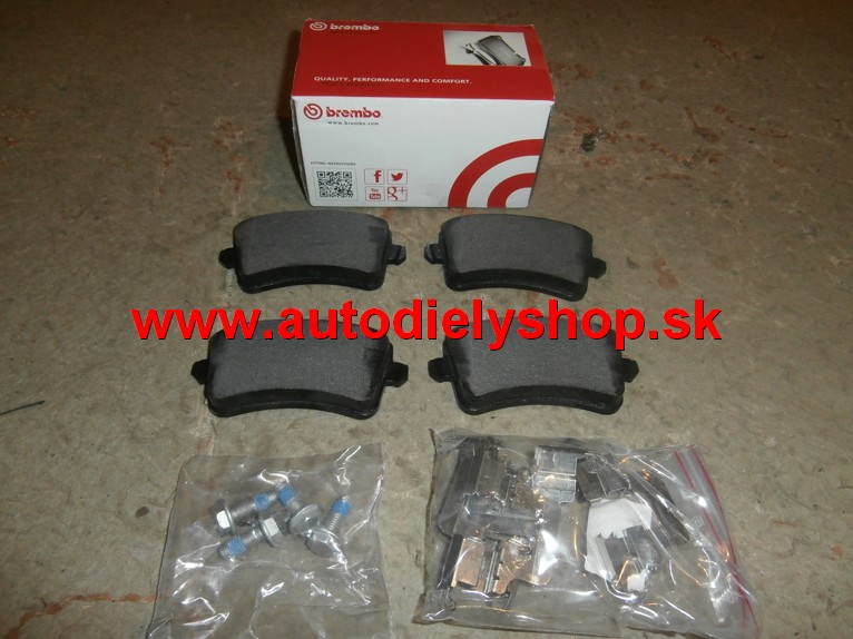  Audi A5 6/07-2011 zadné brzdové platničky sada