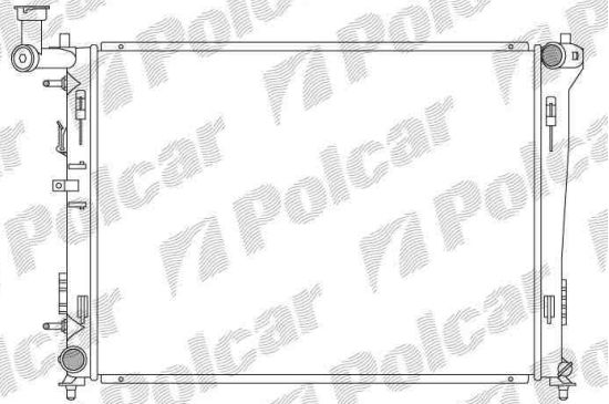 Kia Cee'd 07- chladič vody 1,6i-2,0i AUTOMAT