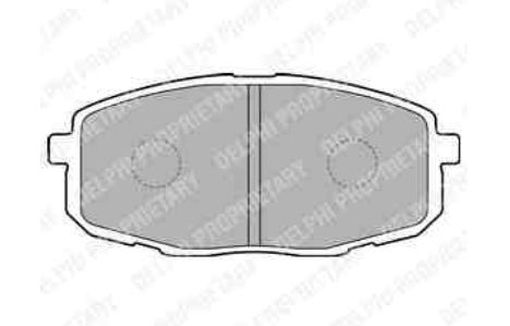 Kia Cee'd 07- predné platničky Sada DELPHI 