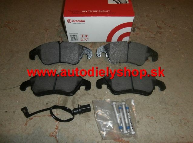 Audi A4 11/07-2012 predné brzdové platničky sada