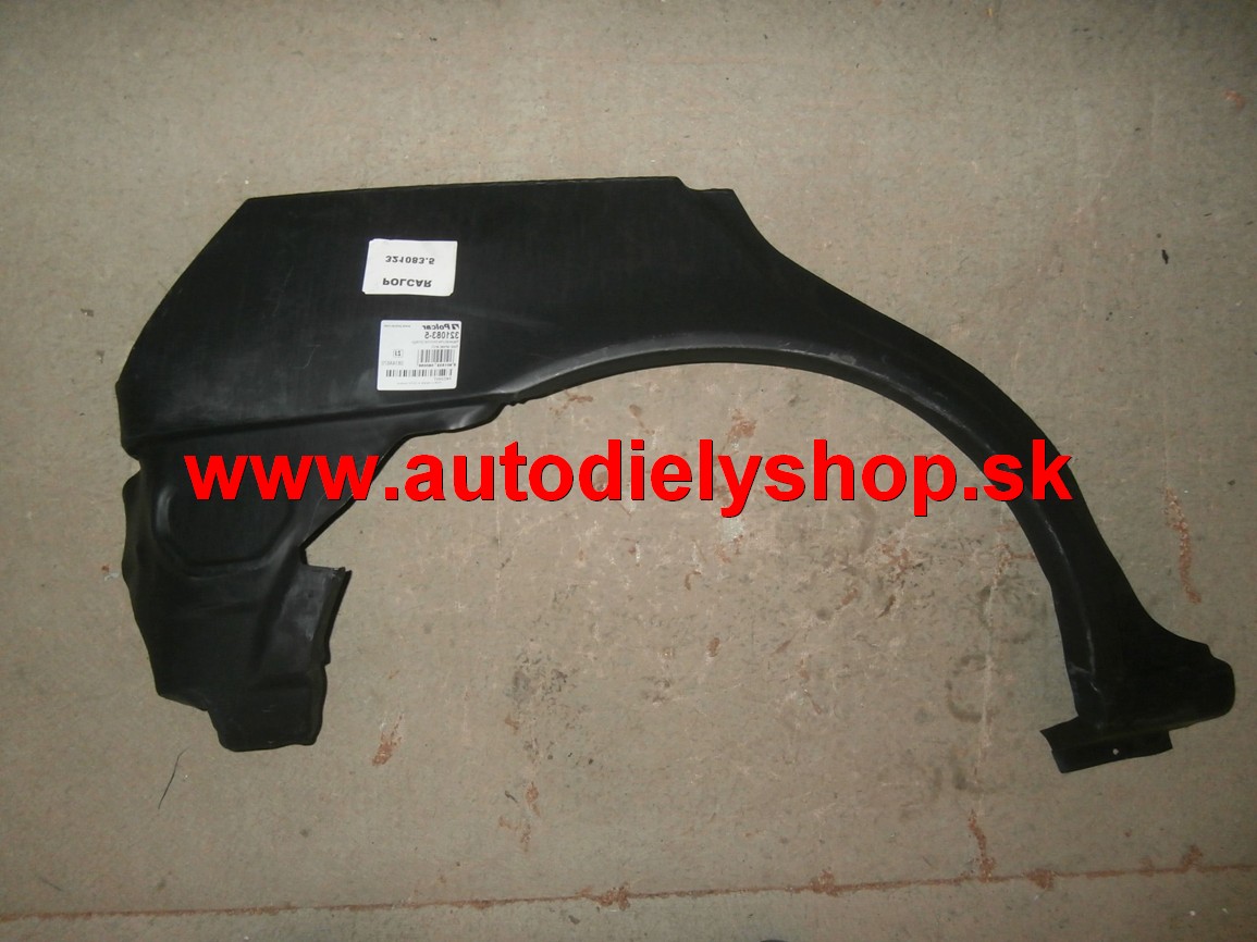 Mazda 121 1/96-2/00  lem zadného blatníku pravý,5dv