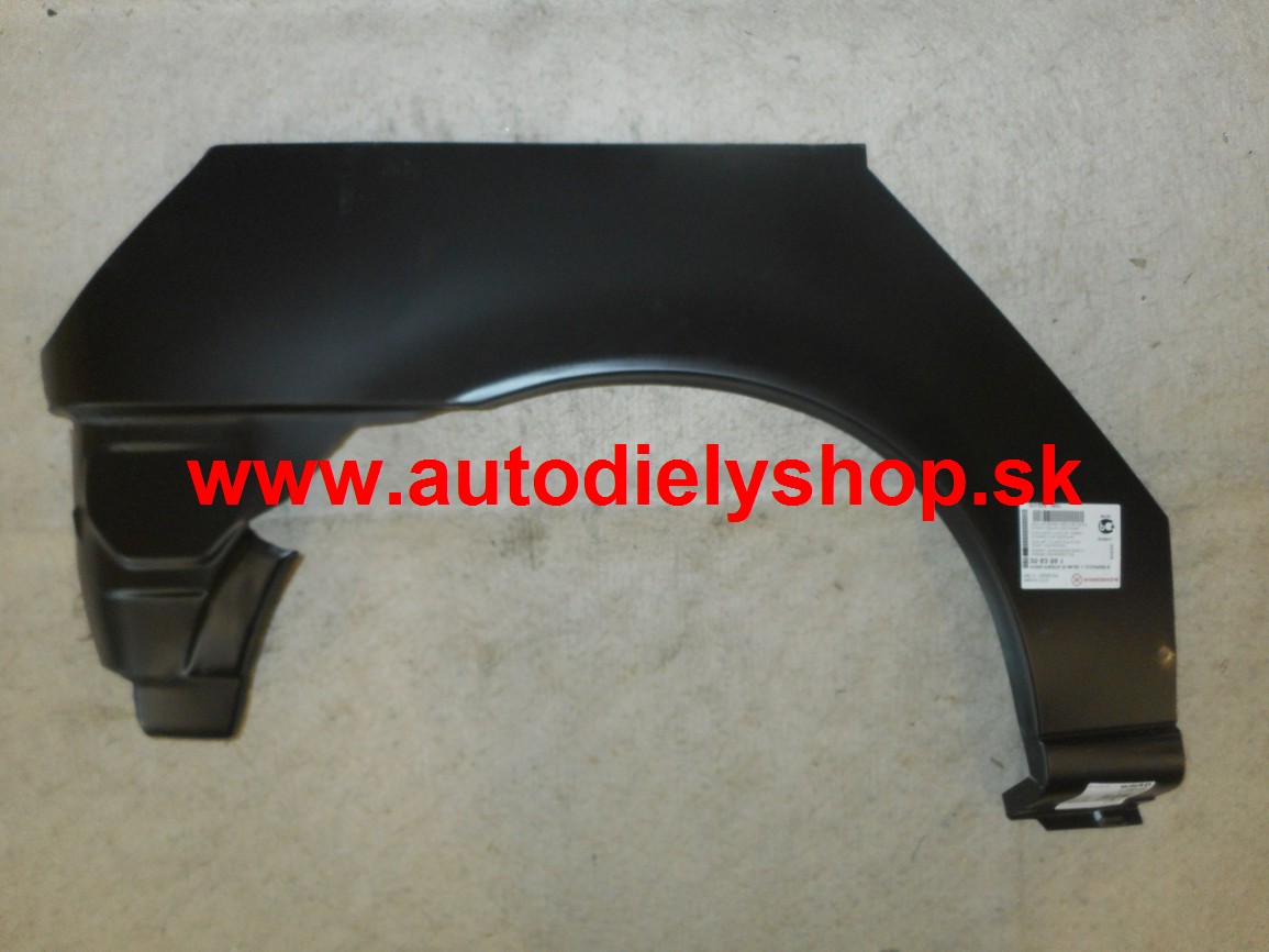 Mazda 121 1/96-2/00  lem zadného blatníku pravý,3dv