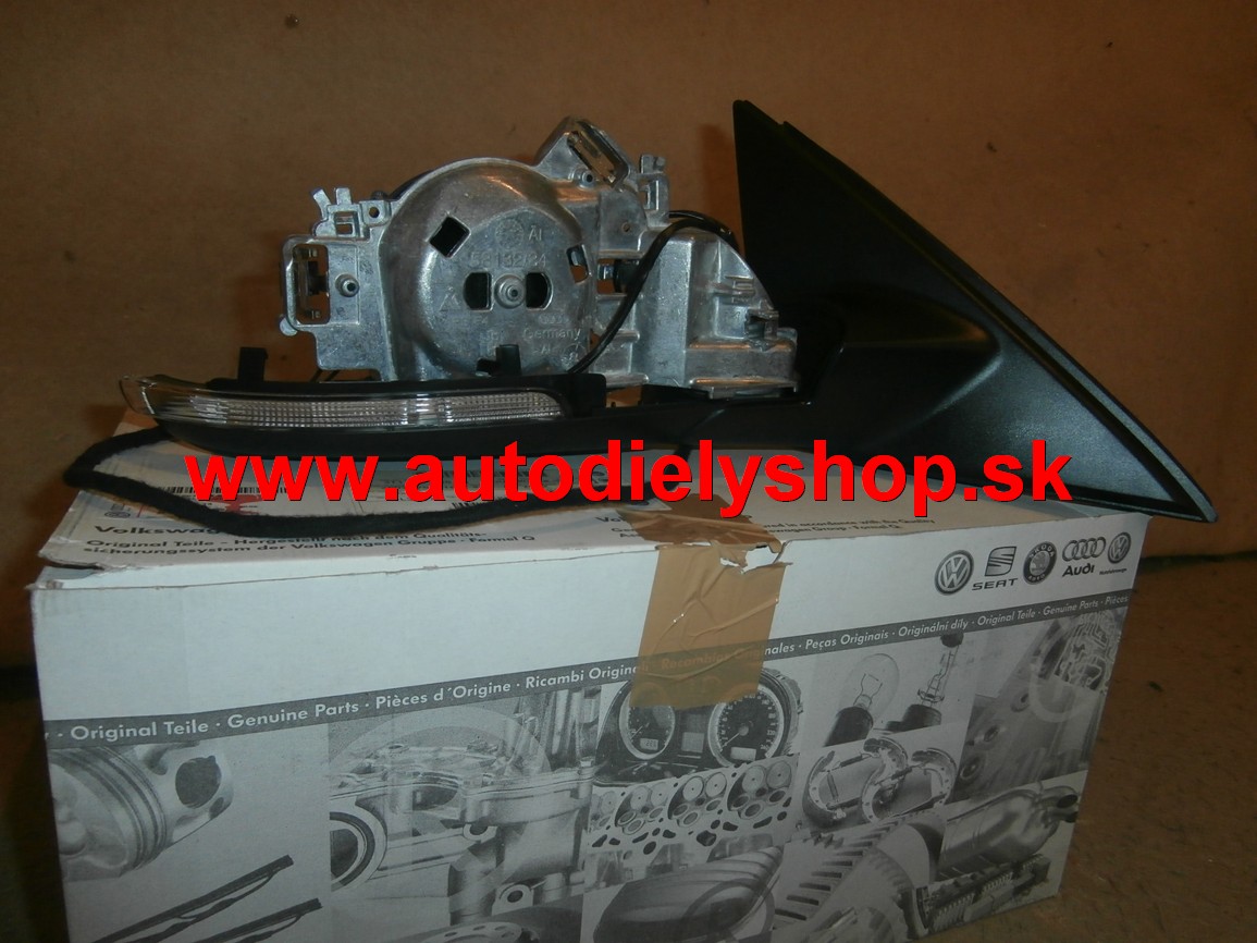 Škoda SUPERB II 3/2008-  spätne zrkadlo elektricke pravé,vyhrievané ORIGINAL