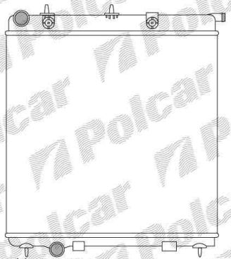 Citroen C2 9/03- chladič vody 1,4HDi