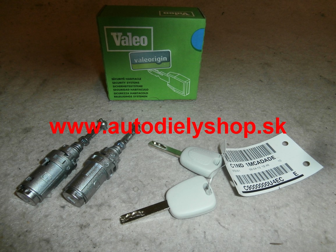  Citroen C3 4/02-11/05 2x zámok dverí + 2 x klúč