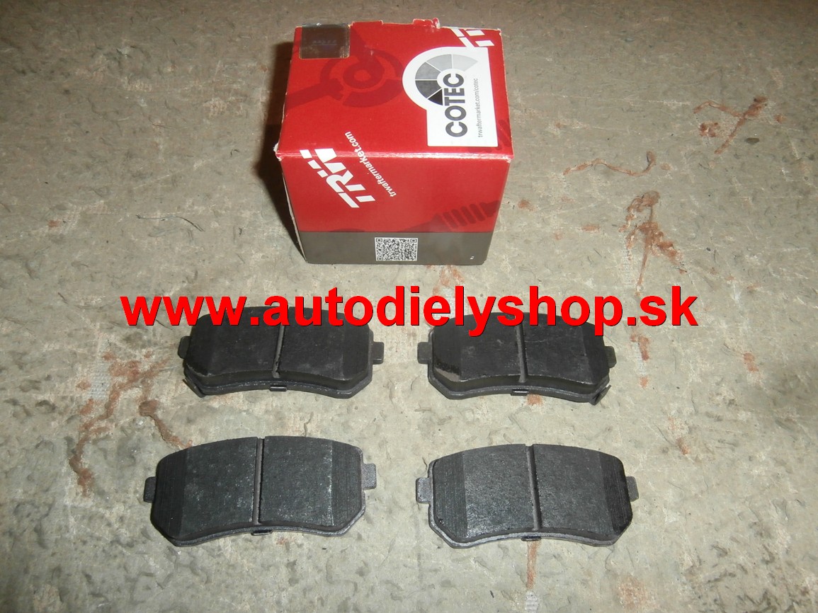  Hyundai I30 10/07- zadné platničky Sada / TRW /