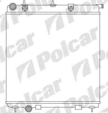 Citroen C3 12/05-12/09 chladič vody 1,4HDi s AC