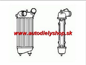 Citroen C3 12/05-12/09 chladič vzduchu 1,4 HDi