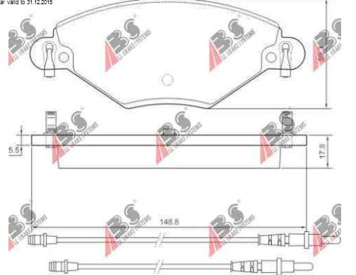 Citroen C5 10/04-1/08 predné platničky 2,0HDi-2,0i / A.B.S